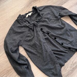 The Loft Gray Button-Up Cardigan